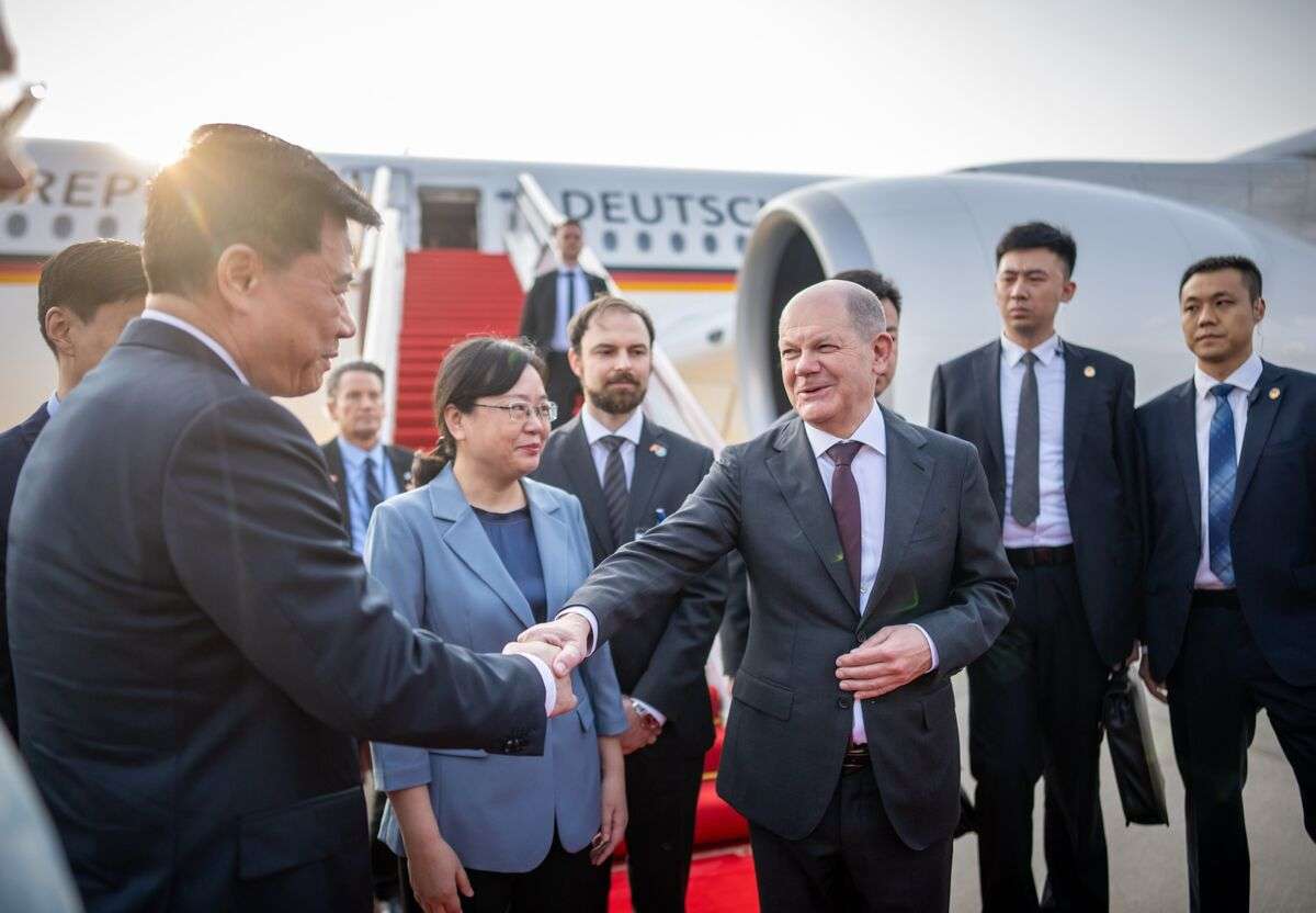Olaf Scholz arrived in China on a three-day visit