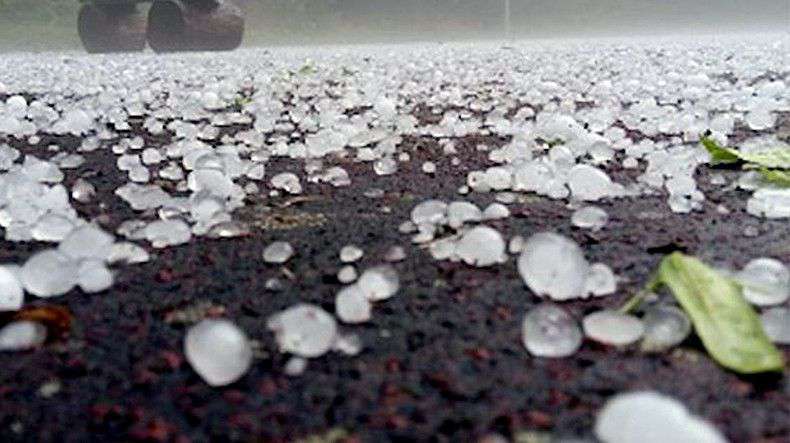 Precipitation is expected, hail in some places