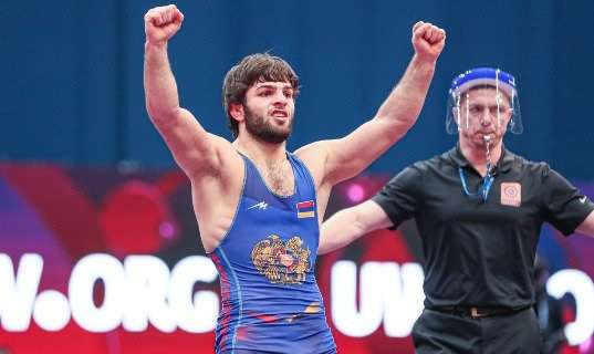 Вазген Теванян в финале чемпионата Европы по борьбе