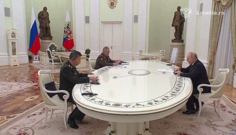 The Russian President received the Defense Minister of China