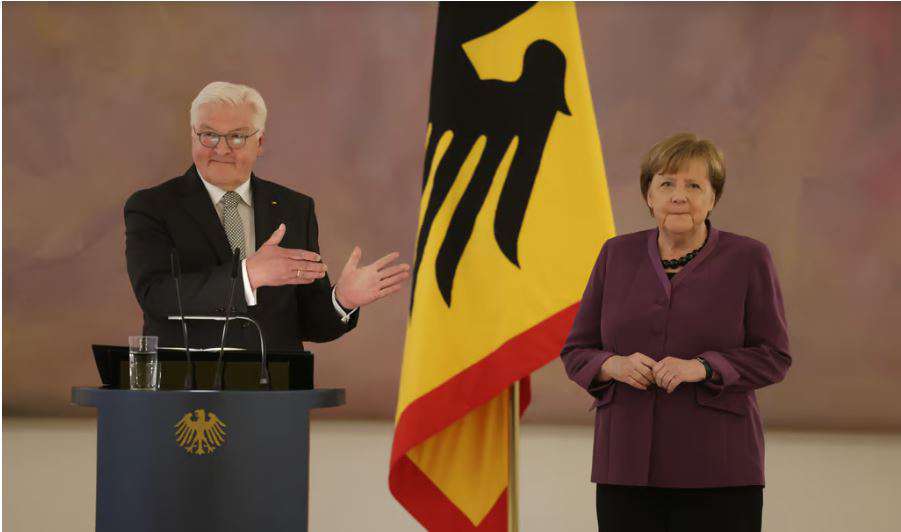 Angela Merkel was awarded Germany's highest award