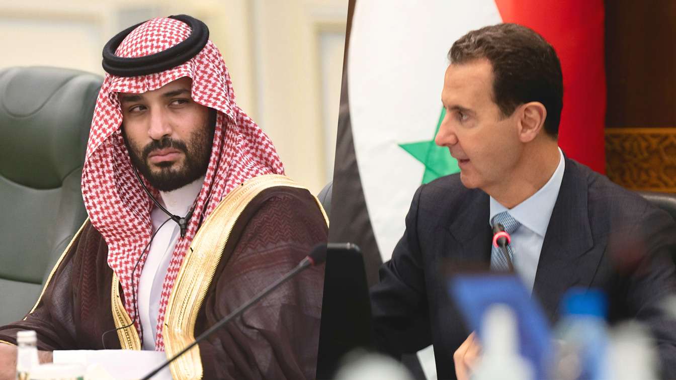 The President of Syria met the Foreign Minister of Saudi Arabia