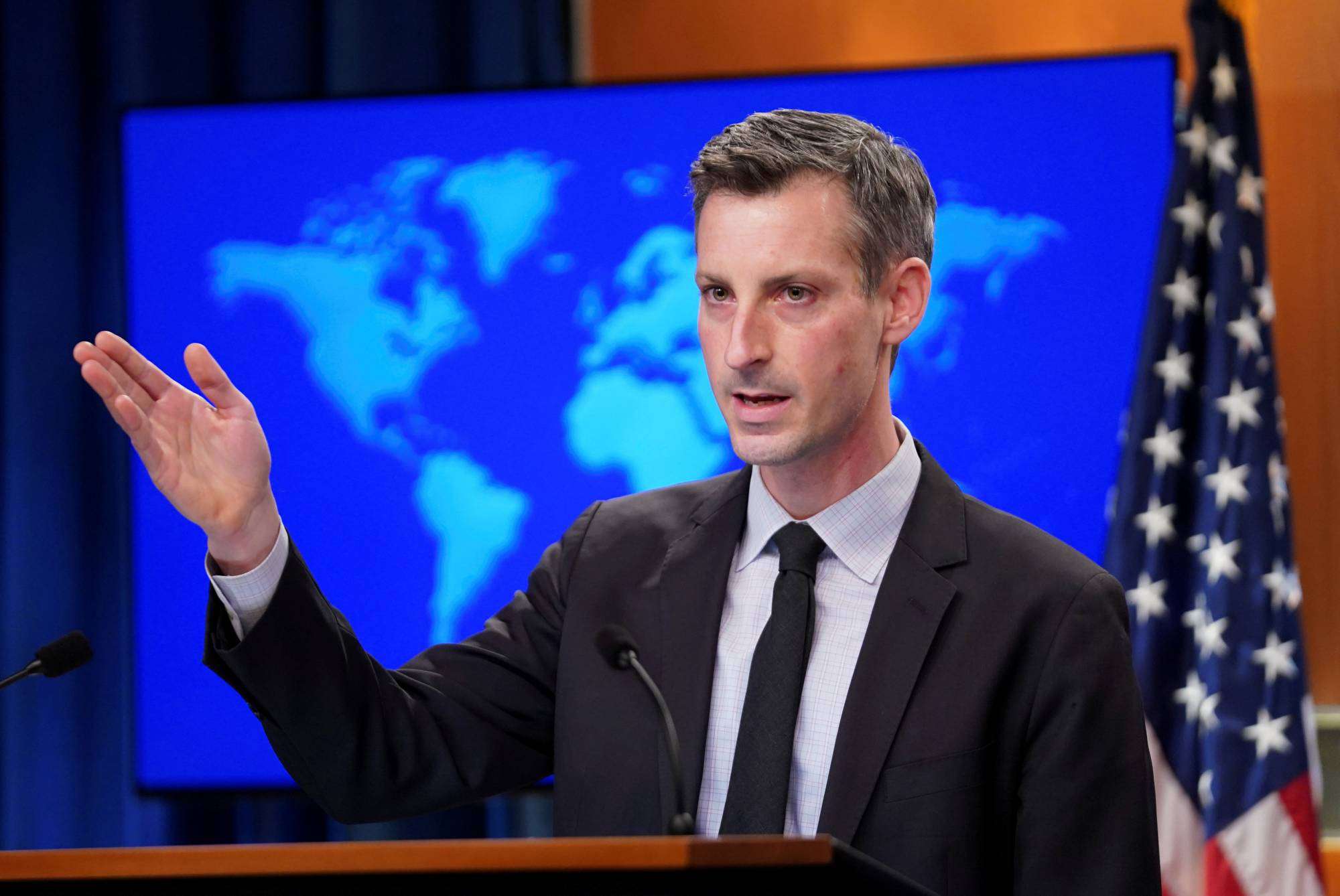 The USA supports the negotiation process of the Nagorno-Karabakh problem as the co-chair of the Minsk Group