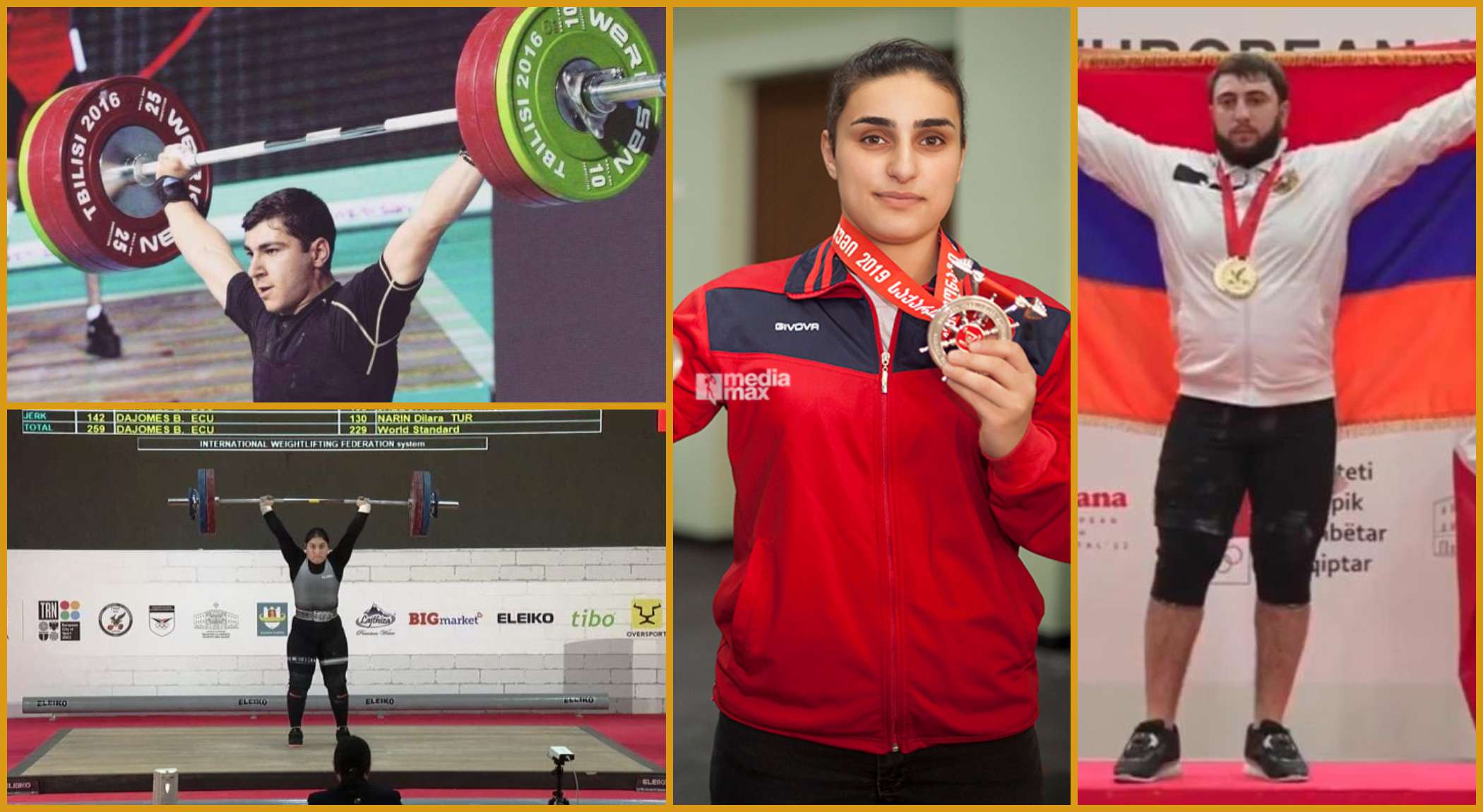 EA of weightlifting. Amroyan, Gyurjian, Hovhannisyan and Aghanyan will fight