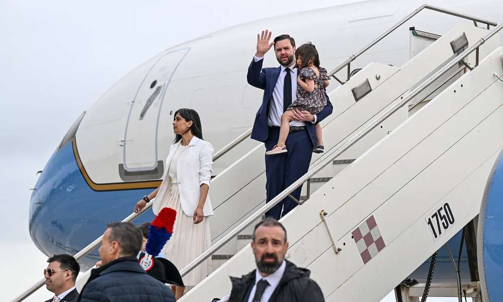 Vance leaves for India