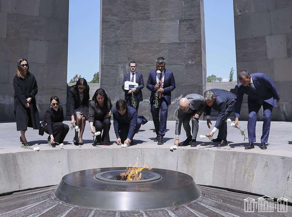 "Every day we always keep alive the memory of the victims of the Armenian Genocide," Andrea Cazu