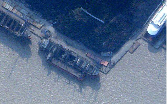 China is servicing a Russian ship carrying weapons from North Korea to Russia