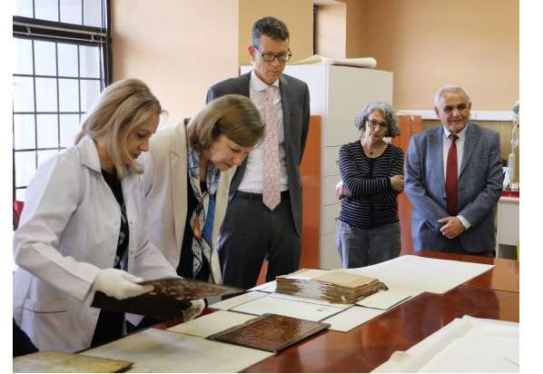 The US ambassador visited Matenadaran