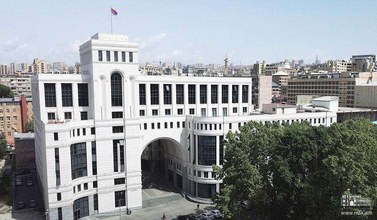 RA MFA, about submission of eight preconditions by Azerbaijan to Armenia