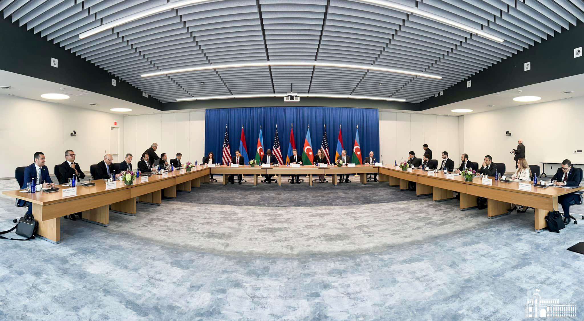 The Mirzoyan-Blinken-Bayramov meeting is underway in Washington