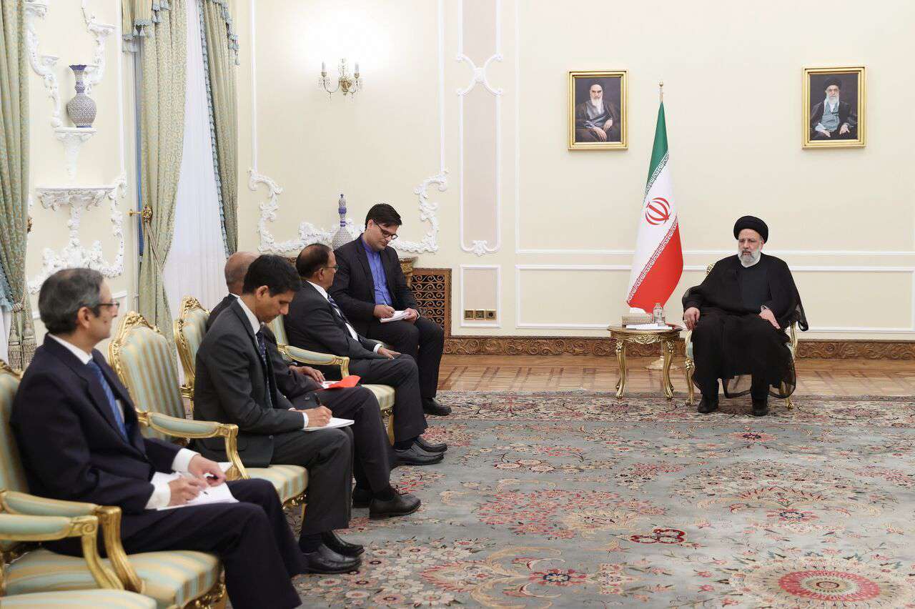 "Iran and India should play a more effective role in the new world order," Raisi