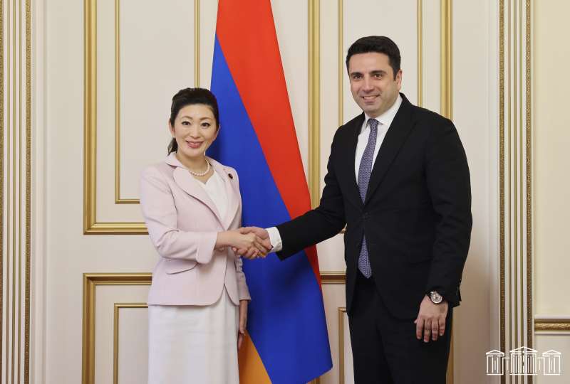 Alen Simonyan received the Deputy Minister of Foreign Affairs of Japan