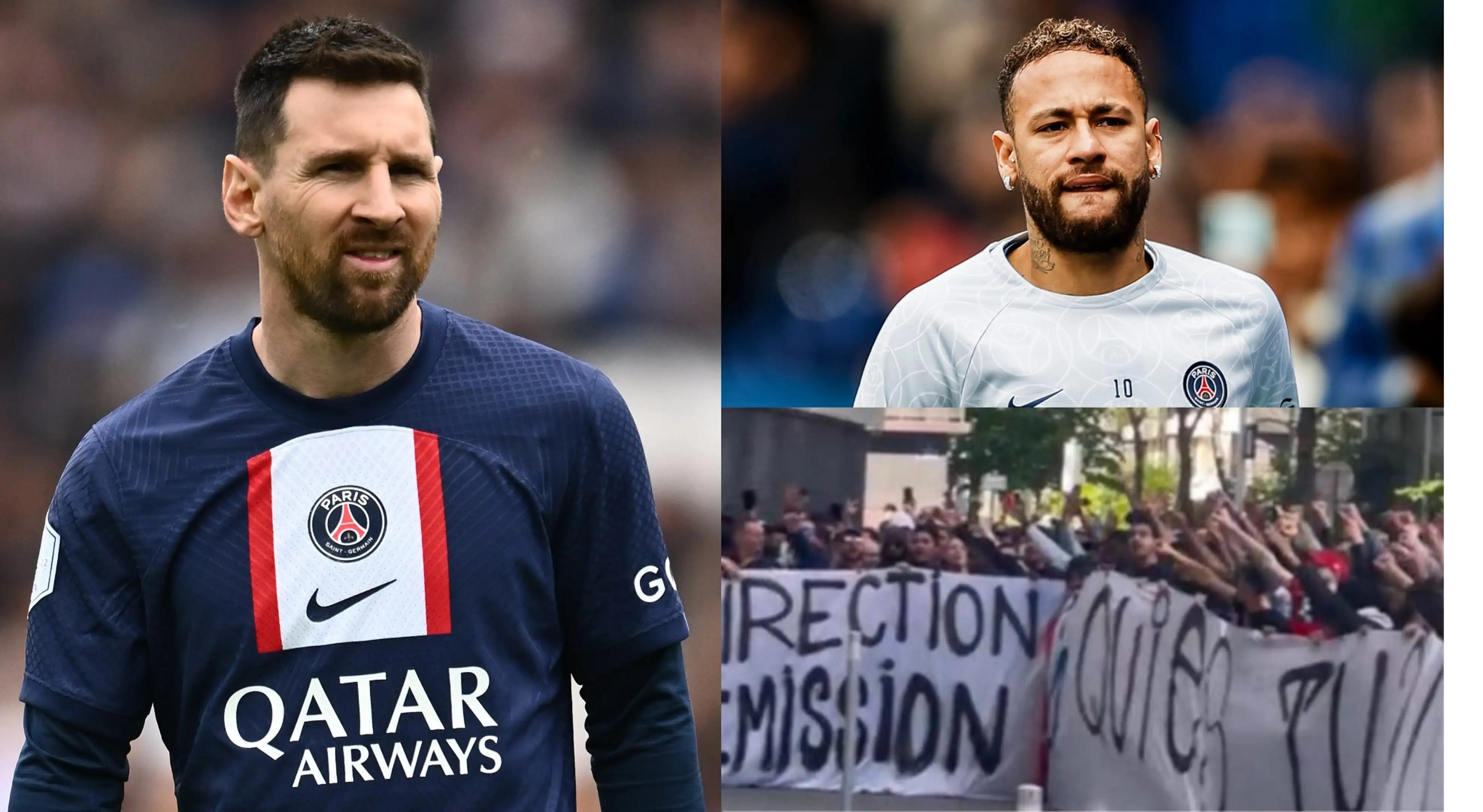 PSG fans have demanded that Neymar, Messi, and Verratti leave the club