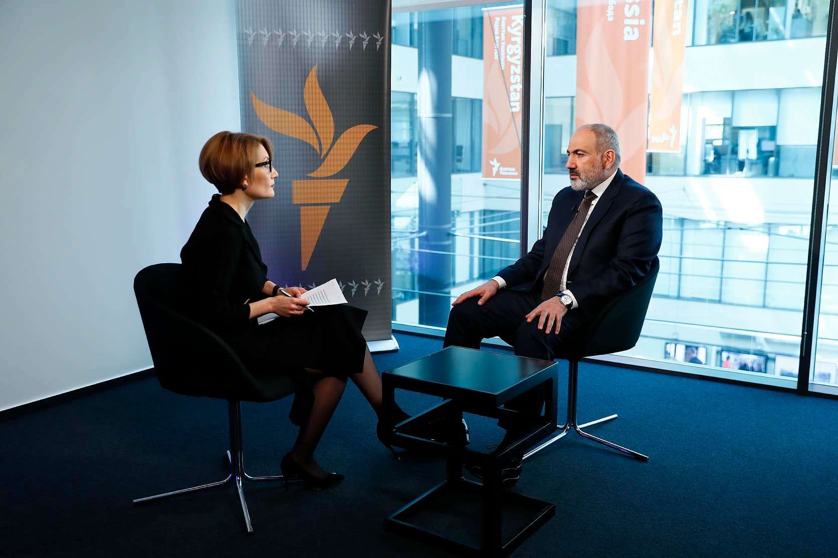 Nikol Pashinyan gave an interview to Azatutyun radio station in Prague