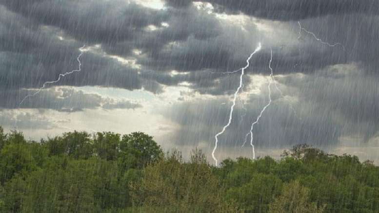 Rain and thunderstorms are expected
