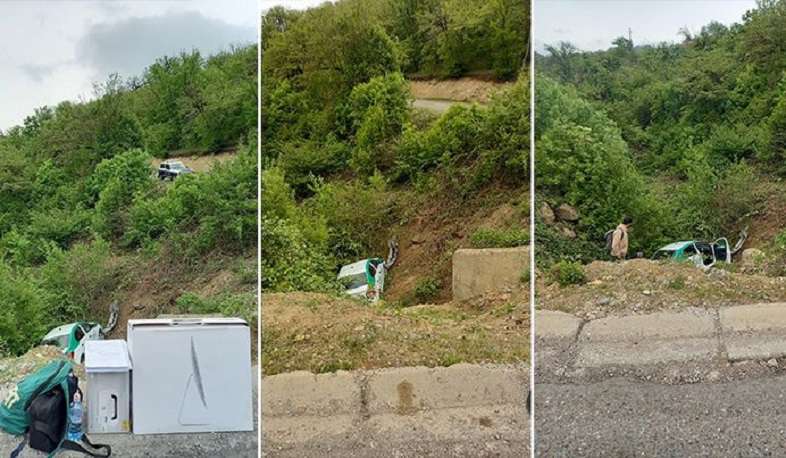 Азербайджанский грузовик столкнул в ущелье армянский автомобиль