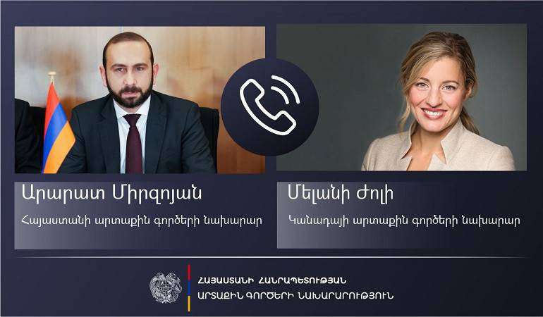 Министры иностранных дел Армении и Канады обсудили региональные вопросы