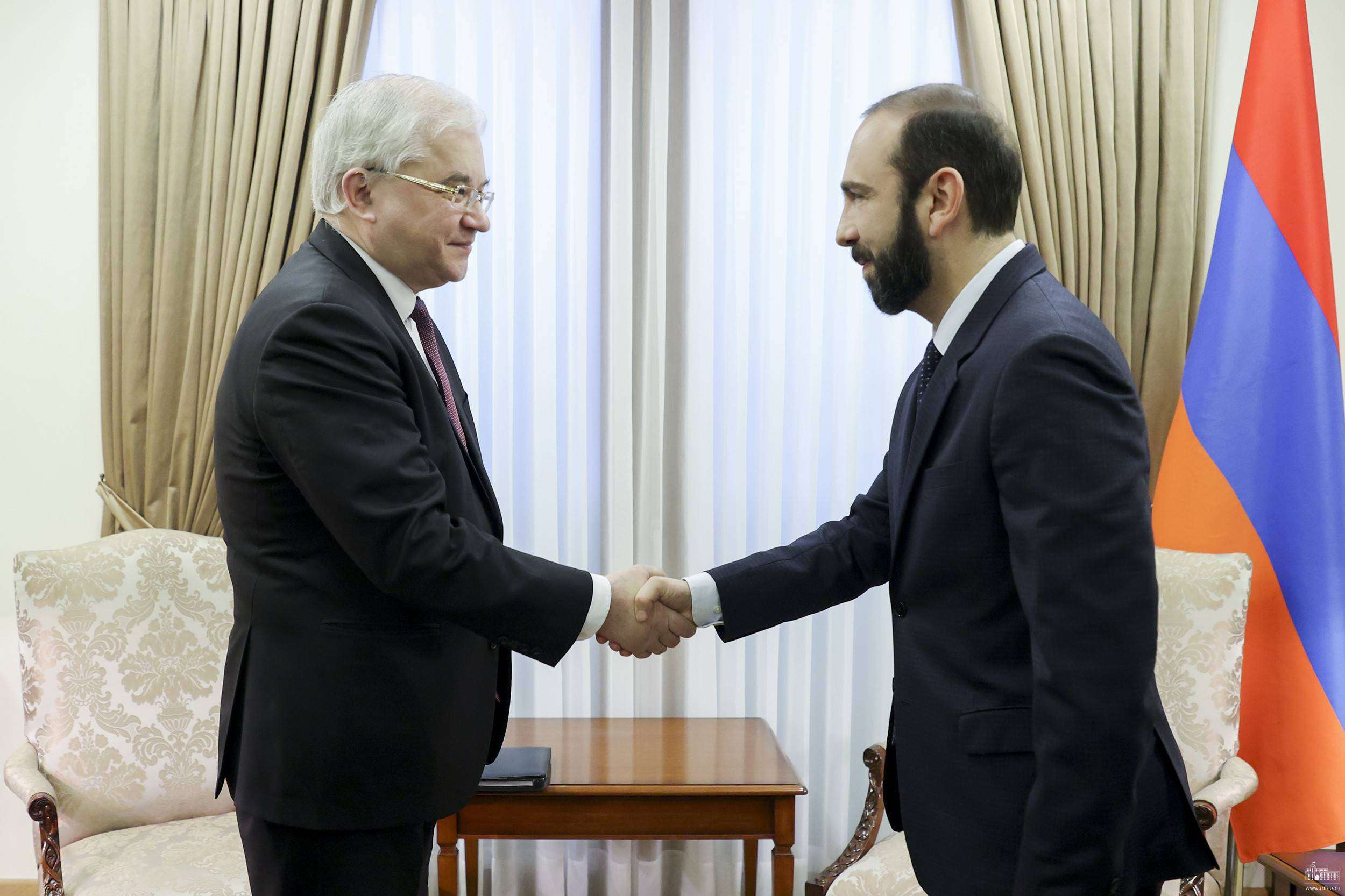 Mirzoyan and Khovaev discussed issues related to security and stability in the region