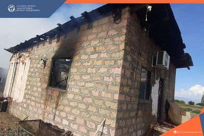 Լուսագյուղում այրվել է տնակ