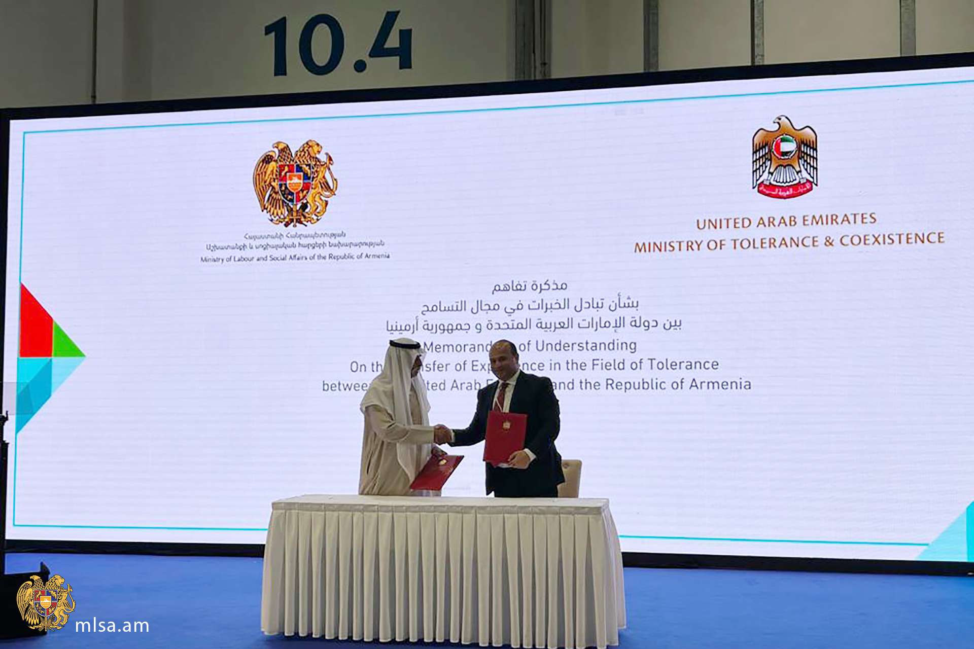 RA and UAE will carry out necessary work to promote the values of tolerance and coexistence