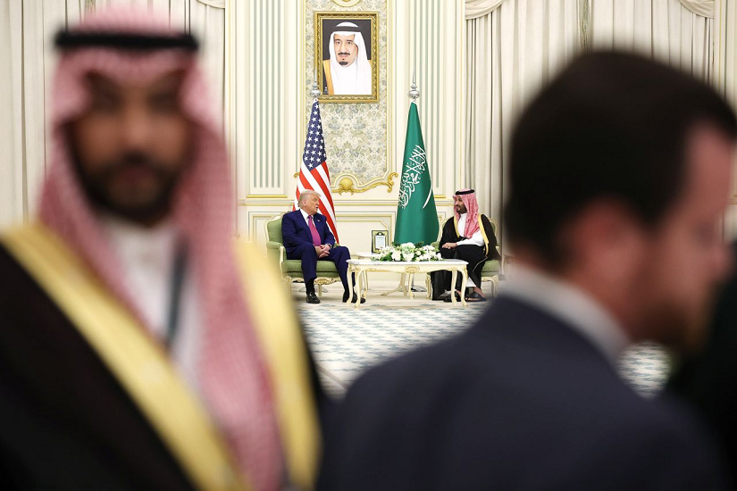 Trump, Erdogan, Salman, and Sharaa held a meeting