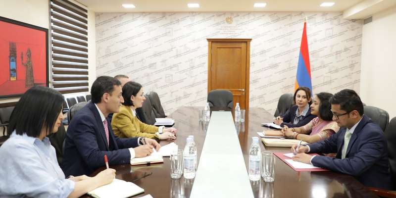 «Համագործակցության շատ լավ փորձ և ավելի մեծ ներուժ ունենք». Ժաննա Անդրեասյանն ընդունել է Հնդկաստանի նորանշանակ դեսպանին