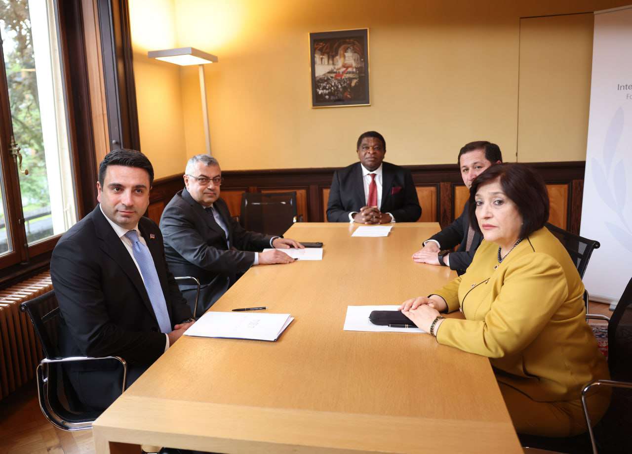 Alen Simonyan and Sahiba Gafarova met in Geneva