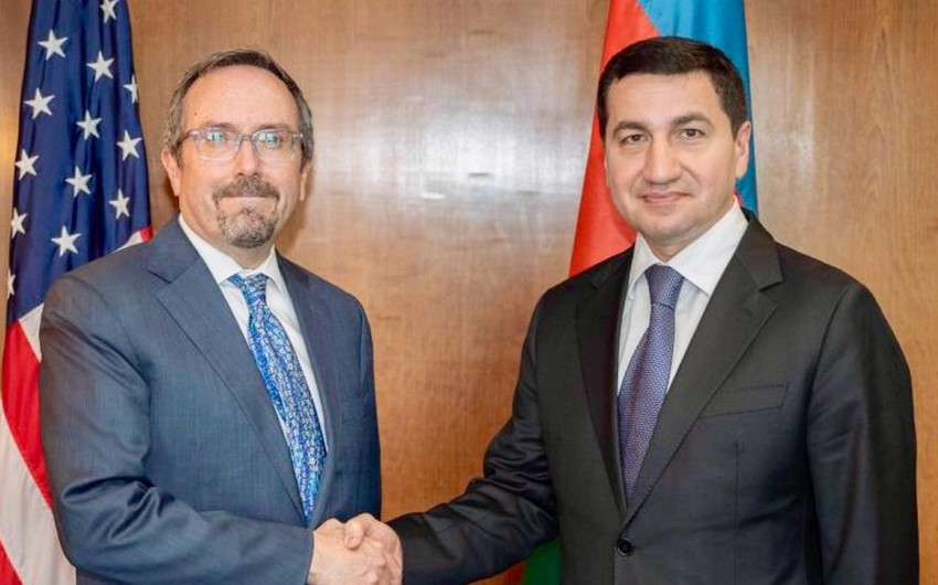 Hajiyev and the US Deputy Secretary of State discussed the Armenian-Azerbaijani peace process