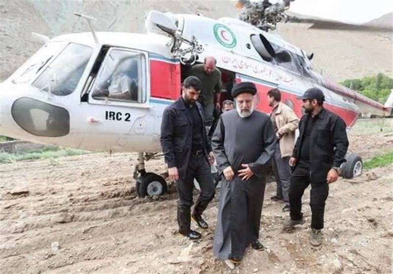 The helicopter carrying the president of Iran made a hard landing