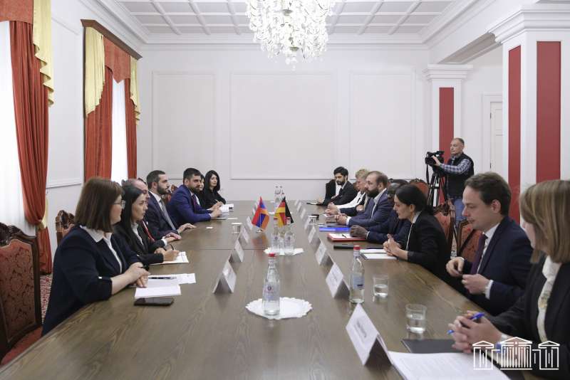 Rubinyan presented the security situation of the region to the German delegation