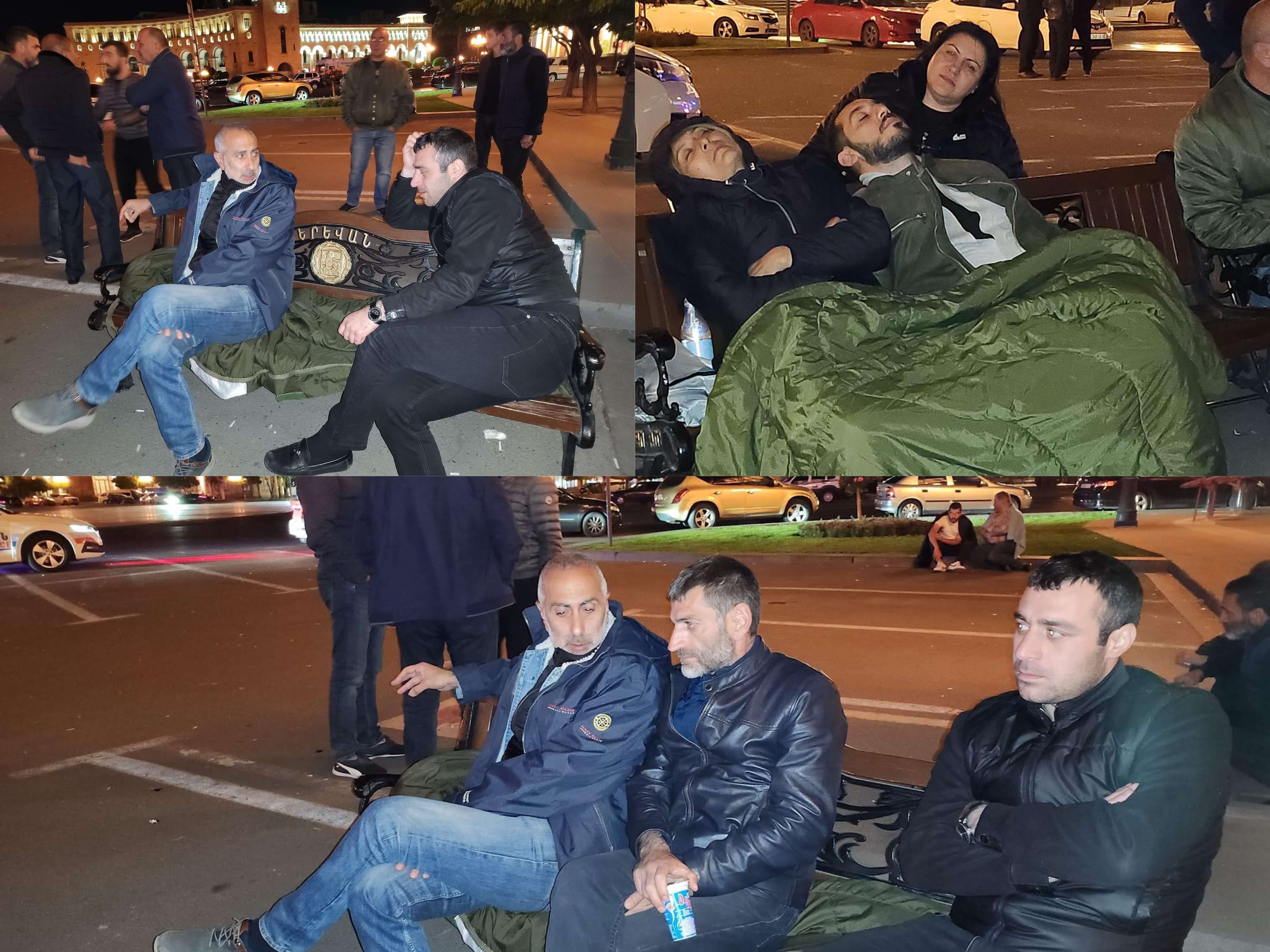 Сторонники Гаяне Акопян провели ночь на площади Республики