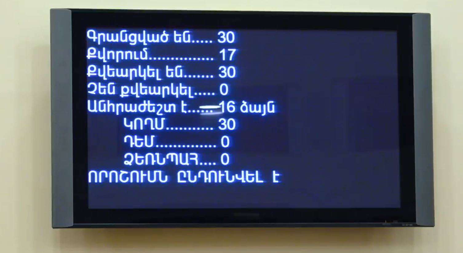 Արցախի ԱԺ-ն ընդունեց ՀՀ իշխանությունների քայլերը դատապարտող հայտարարություն