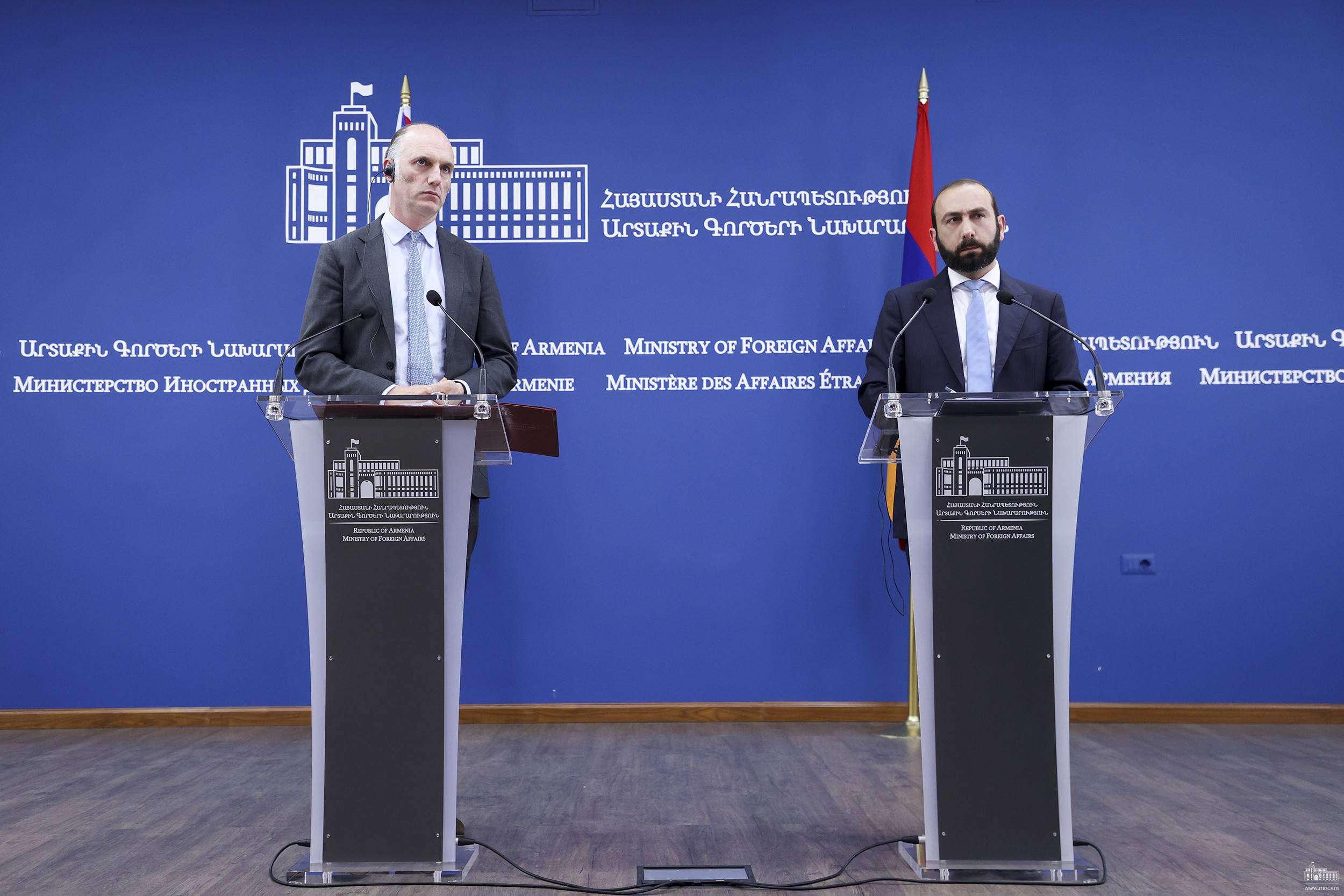 "We attach importance to the start of the announced strategic dialogue between RA and the UK;" Mirzoyan