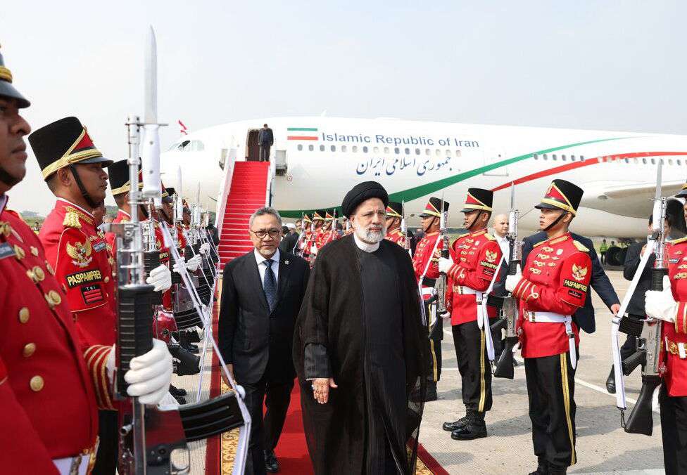 The Iranian president arrived in Jakarta