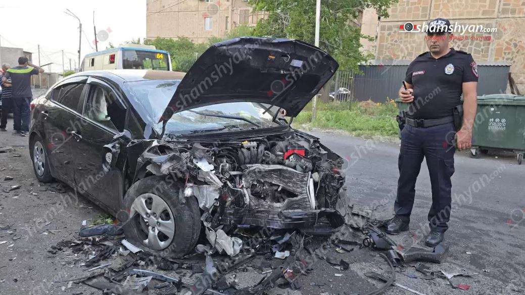 Ավտովթար՝ Երևանում. տուժել է ընտանիքի 4 անդամ, այդ թվում՝ 2 երեխա