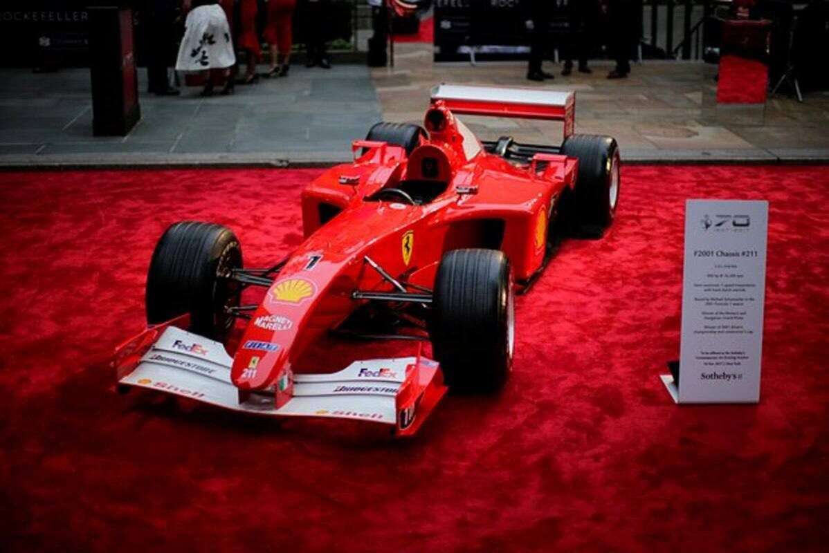 Schumacher's Ferrari F1 sold for a record $18.7 million