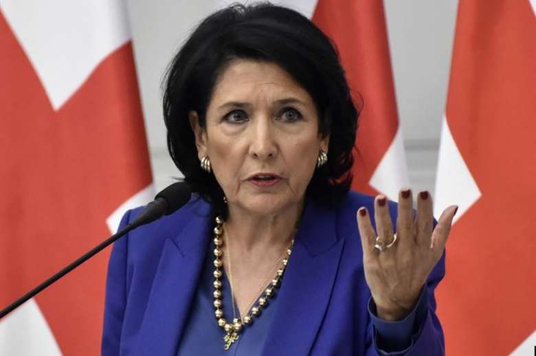 "European future or Russian slavery - we decide." President of Georgia