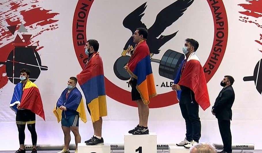 Դավիթ Հովհաննիսյանը՝ ծանրամարտի Եվրոպայի չեմպիոն, Արա Աղանյանը՝ փոխչեմպիոն