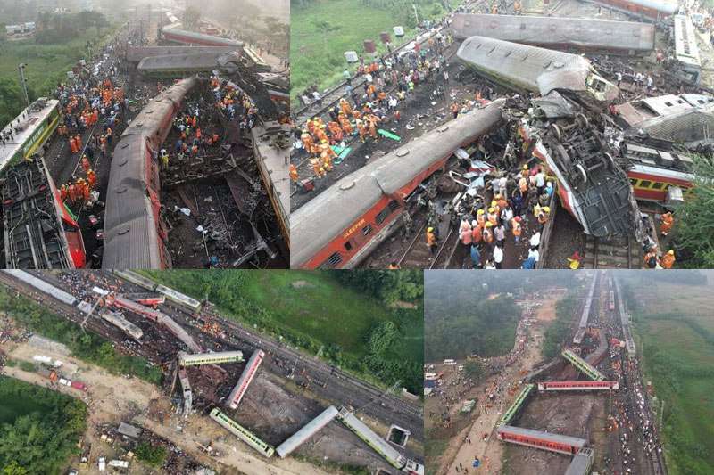 288 человек погибли в результате столкновения трех поездов в Индии (видео)