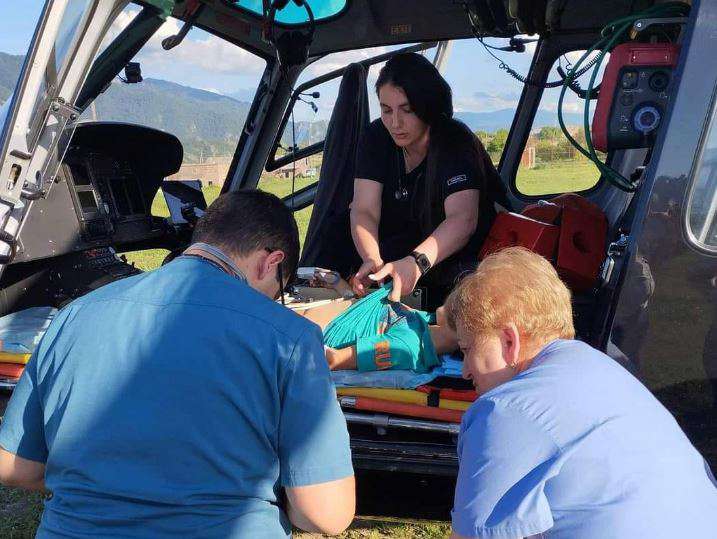 Վնասվածք ստացած 9-ամյա երեխան սանավիացիայի ուղղաթիռով տեղափոխվել է Երևան
