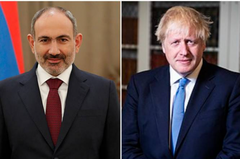 Пашинян направил поздравление Борису Джонсону