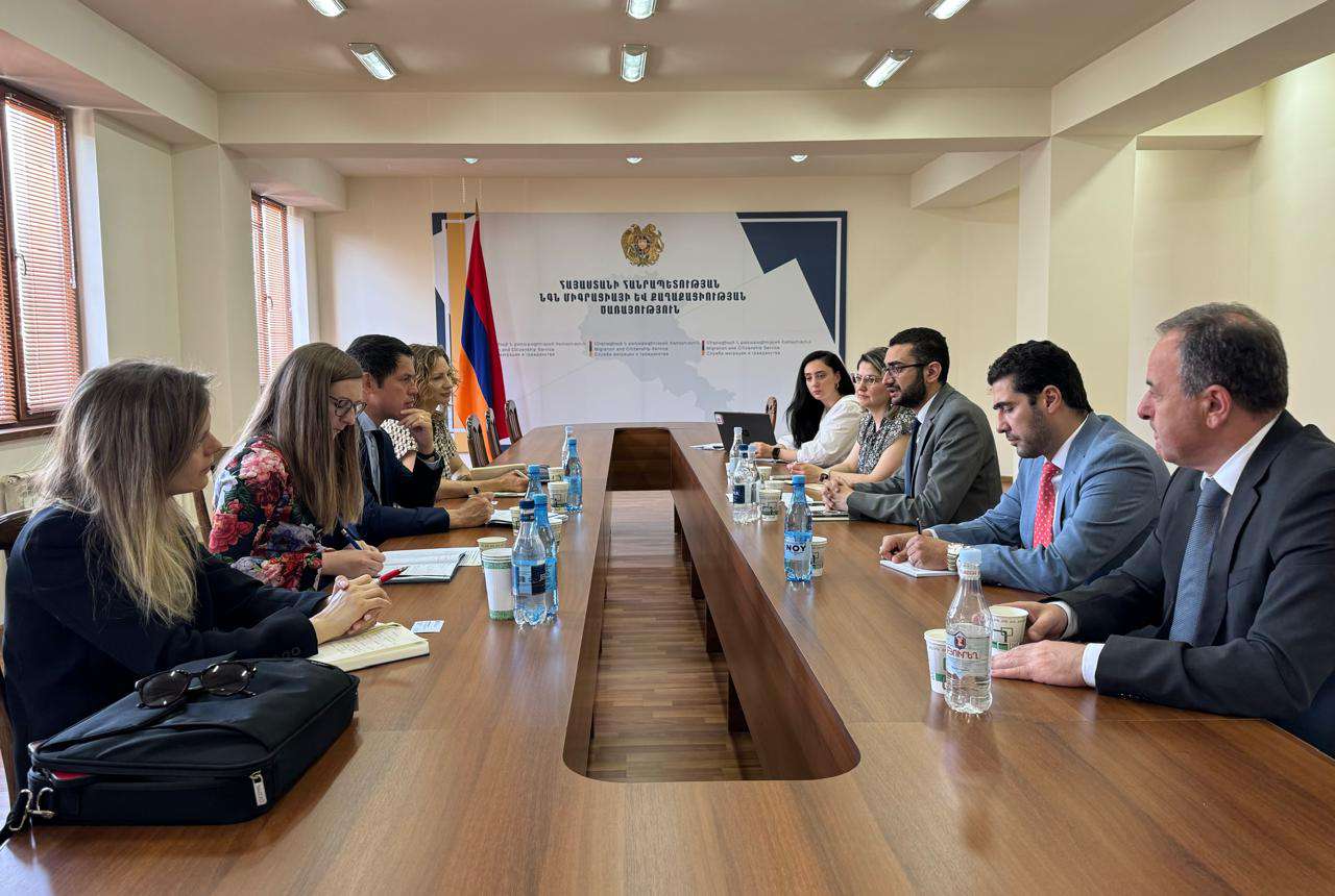 Armen Ghazaryan received the FRONTEX delegation