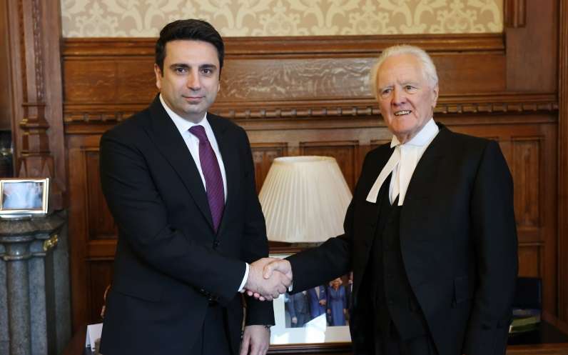 Ալեն Սիմոնյանը Լոնդոնում հանդիպել է Լորդերի պալատի խոսնակին