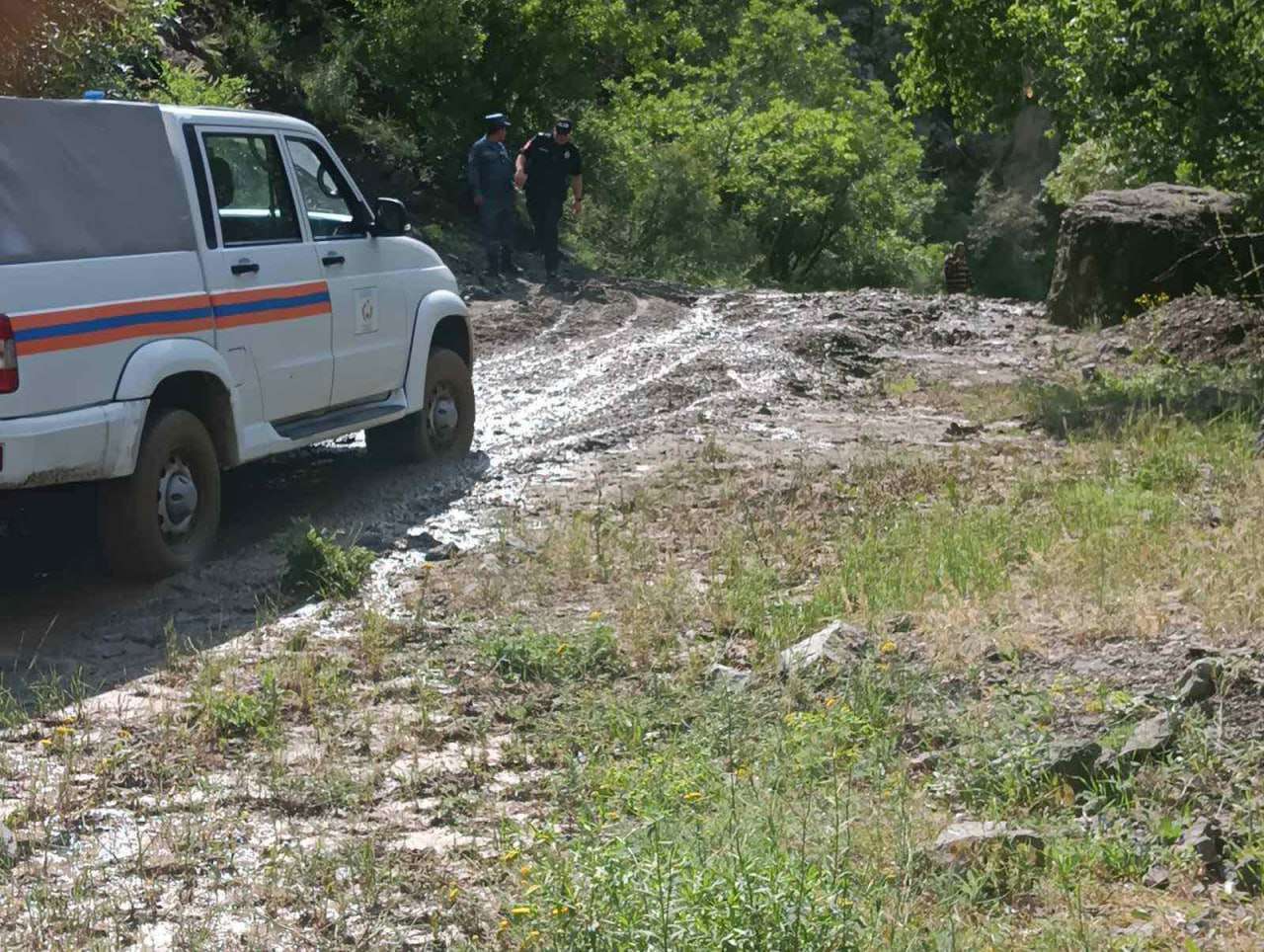 Սելավի հետևանքով Գնդեվանք տանող ճանապարհը փակվել է