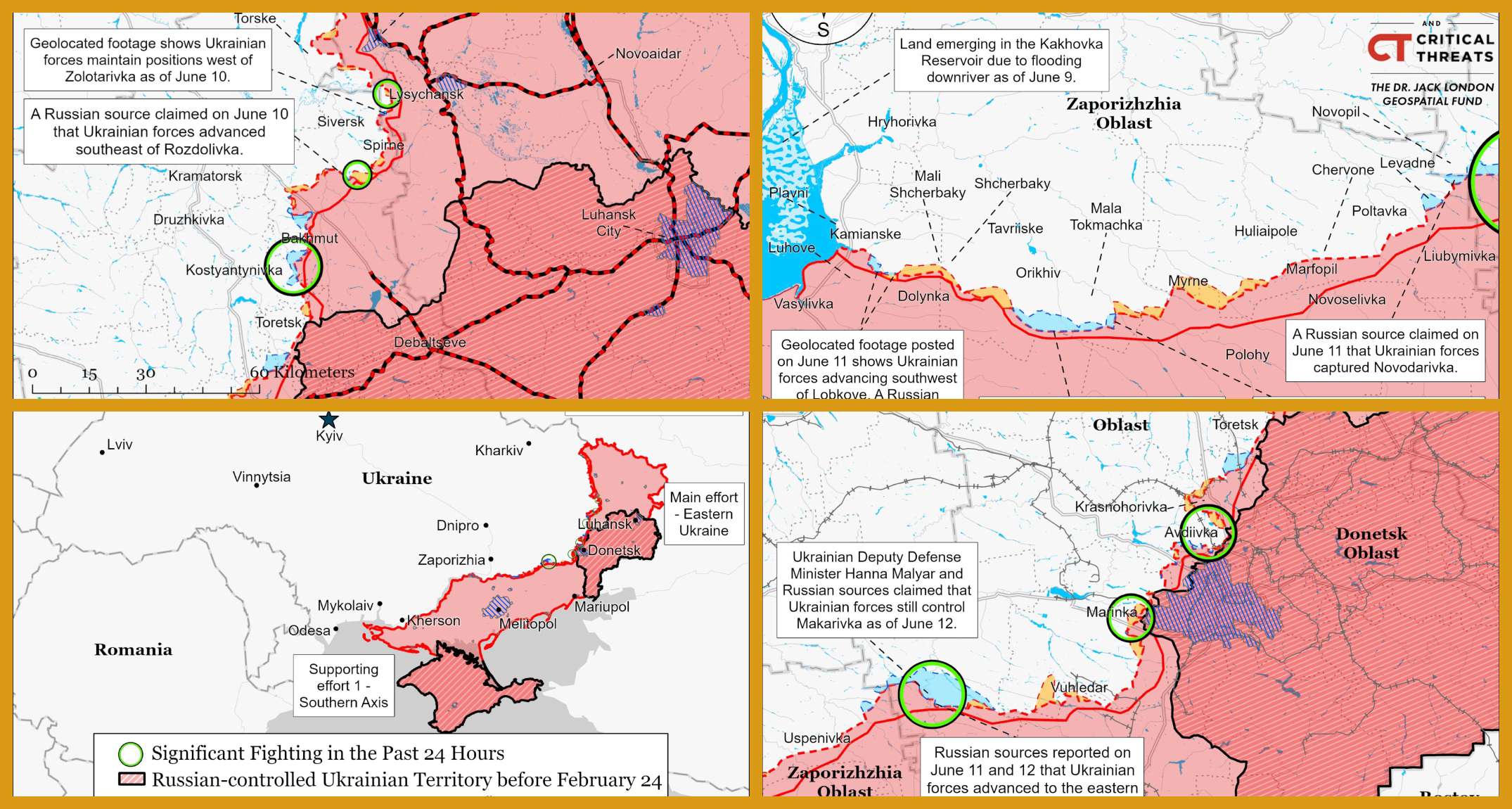 Украина атакует по трем контрнаступательным направлениям
