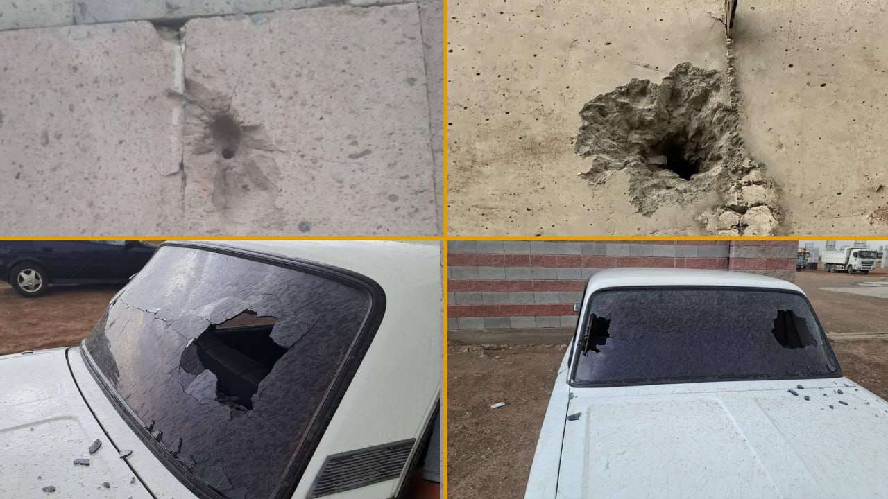 Երասխի  ուղղությամբ կրակոցների հետևանքով վնասվել է քաղաքացիական ավտոմեքենա և այլ օբյեկտ