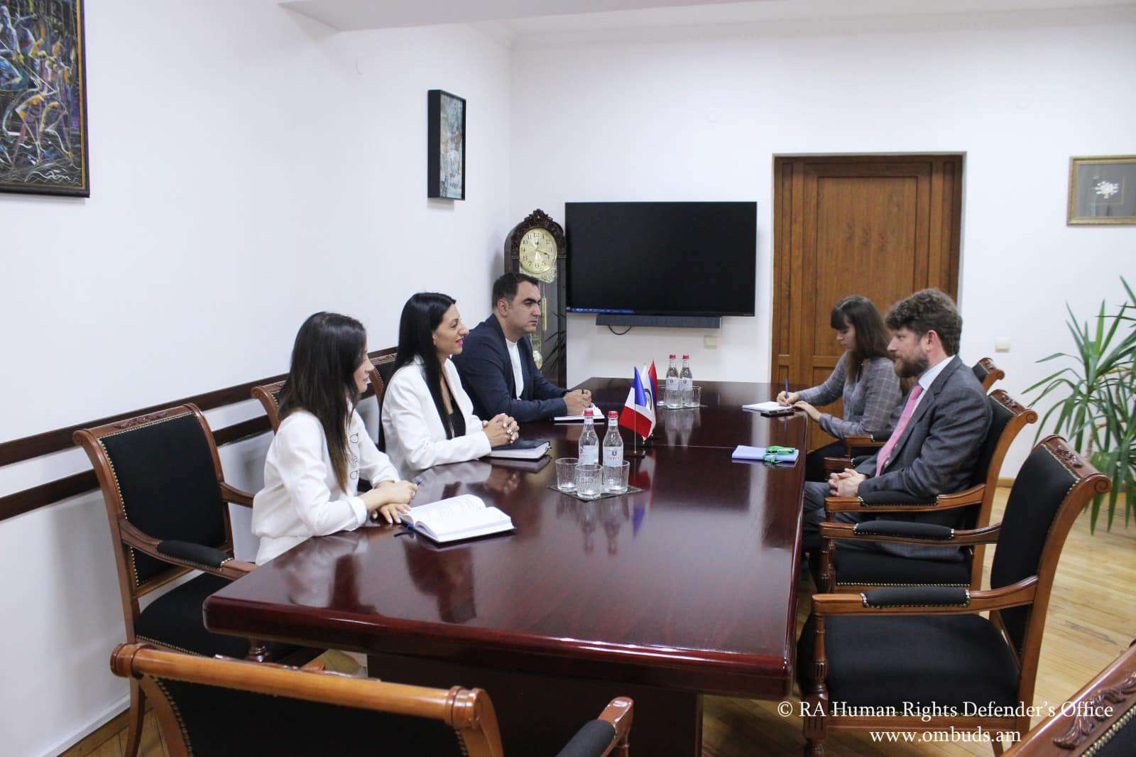Անահիտ Մանասյանն ընդունել է ՀՀ-ում Ֆրանսիայի դեսպանին