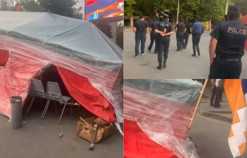 Инцидент на площади Франции. 3 человека задержаны