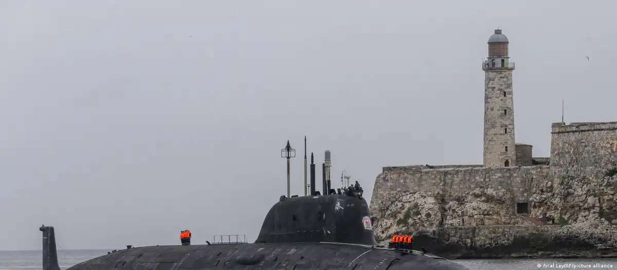 An American submarine has arrived off the coast of Cuba