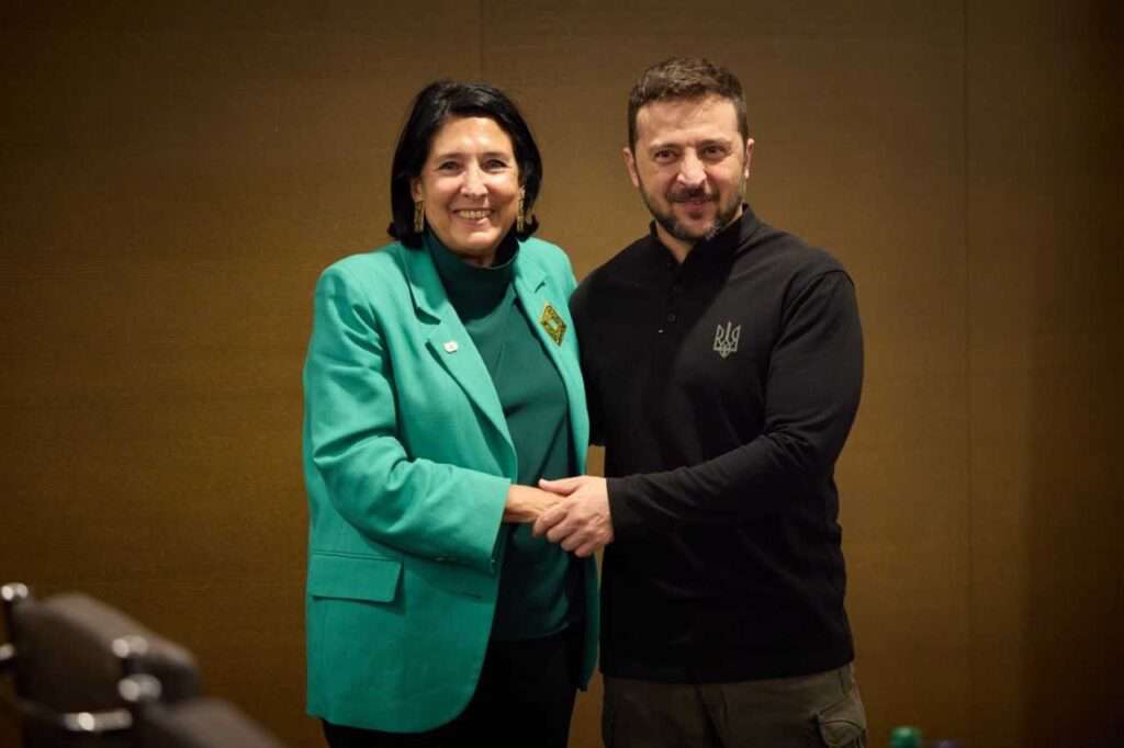 Վրաստանի նախագահը հանդիպել է Վլադիմիր Զելենսկու հետ